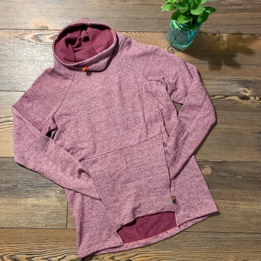 Betabrand Bonfire Sweatshirt - Plum XS